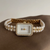 Elegant Pearl Watch for Women ?C Jewelry Style Bracelet & MOP Dial