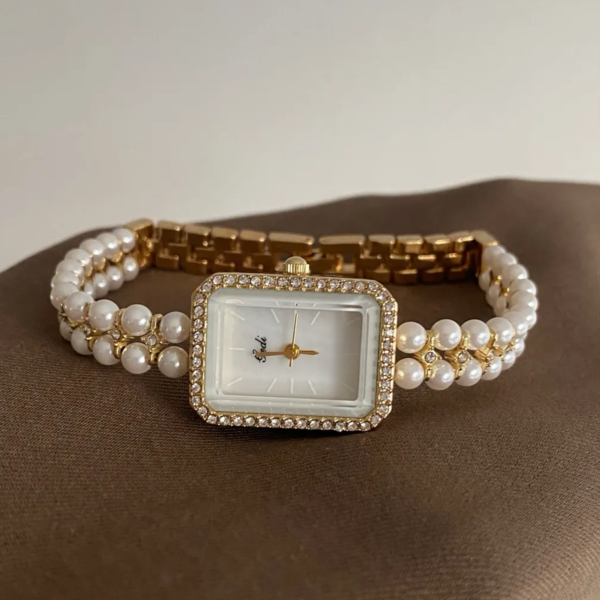 Elegant Pearl Watch for Women ?C Jewelry Style Bracelet & MOP Dial