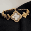 Gold Clover Link Watch for Women ?C Signature Clover Dial