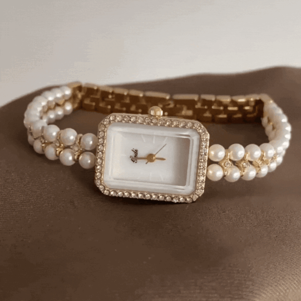 Elegant Pearl Watch for Women ?C Jewelry Style Bracelet & MOP Dial
